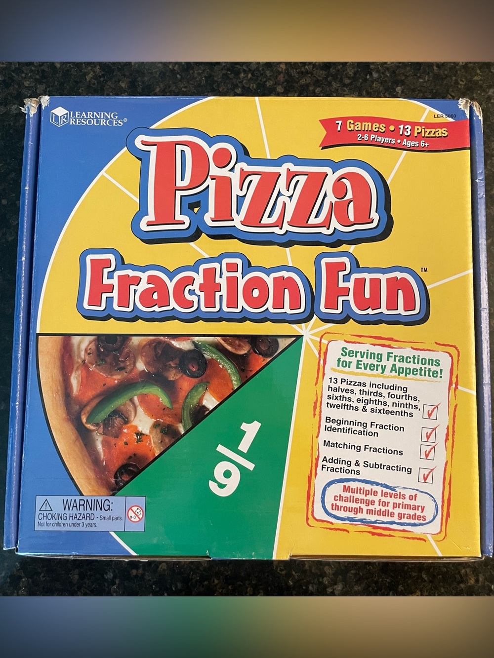 Learning Resources Pizza Fraction Fun game